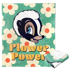 Disney / Bambi 80th Celebration, Flower Power, Silk Touch Throw Blanket, 50"x60"