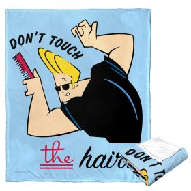 Cartoon Network's Johnny Bravo Silk Touch Throw Blanket, 50" x 60", Don't Touch the Hair