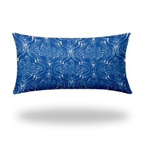 ATLAS Indoor/Outdoor Soft Royal Pillow, Zipper Cover w/Insert, 12x24