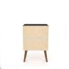 Manhattan Comfort Liberty Mid-Century Modern Nightstand 1.0 with 1 Cubby Space and 1 Drawer in Black