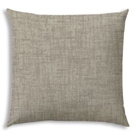WEAVE Light Taupe Indoor/Outdoor Pillow - Sewn Closure (Color: as Pic)