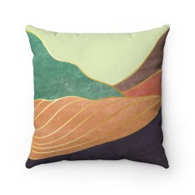 Tranquil Mountain Square Pillow - 4 Sizes (size: 14" x 14")