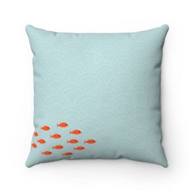 School of Fishes Cushion Home Decoration Accents - 4 Sizes (size: 18" x 18")