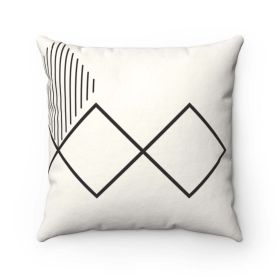 Diamond Abstract Lines Cushion Home Decoration Accents - 4 Sizes (size: 14" x 14")