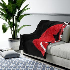 Accent Blankets, Sweet Kiss Red Lipstick Style Throw Blanket (size: 60" Ã— 80")