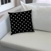 DINER DOT Black Indoor/Outdoor Pillow - Sewn Closure